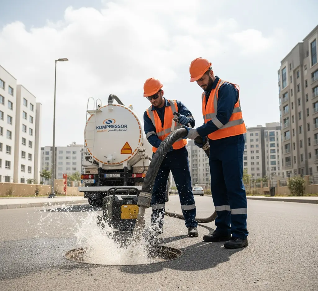 تسليك المجاري بضغط الماء العالي